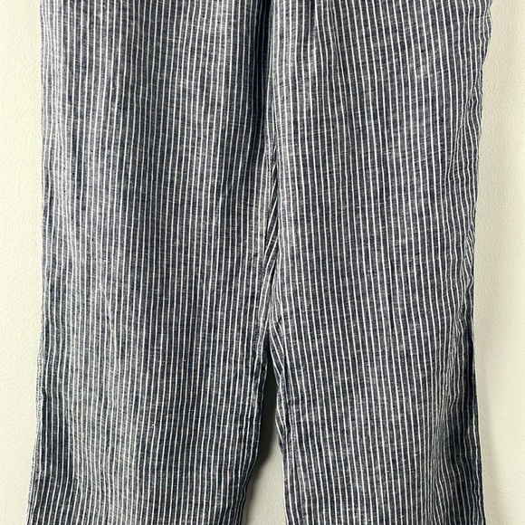 Chelsea & Theodore 100% Linen Striped Elastic Pull On Beachy Pants Womens Size S - Picture 5 of 14
